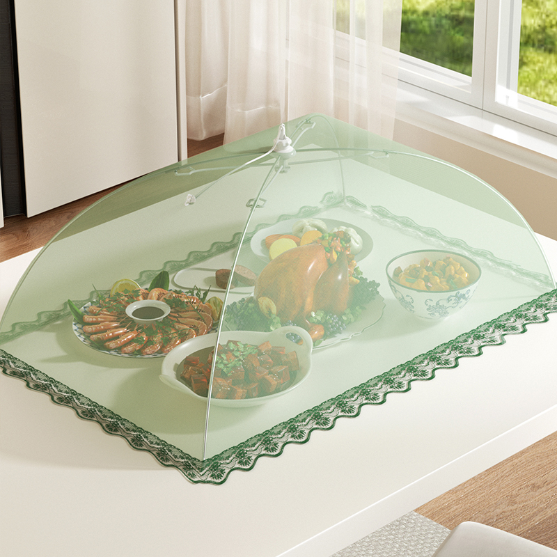 New 2026 Foldable Food Cover, Anti-Fly Net Cover for Home Use, Covers Leftovers on the Dining Table