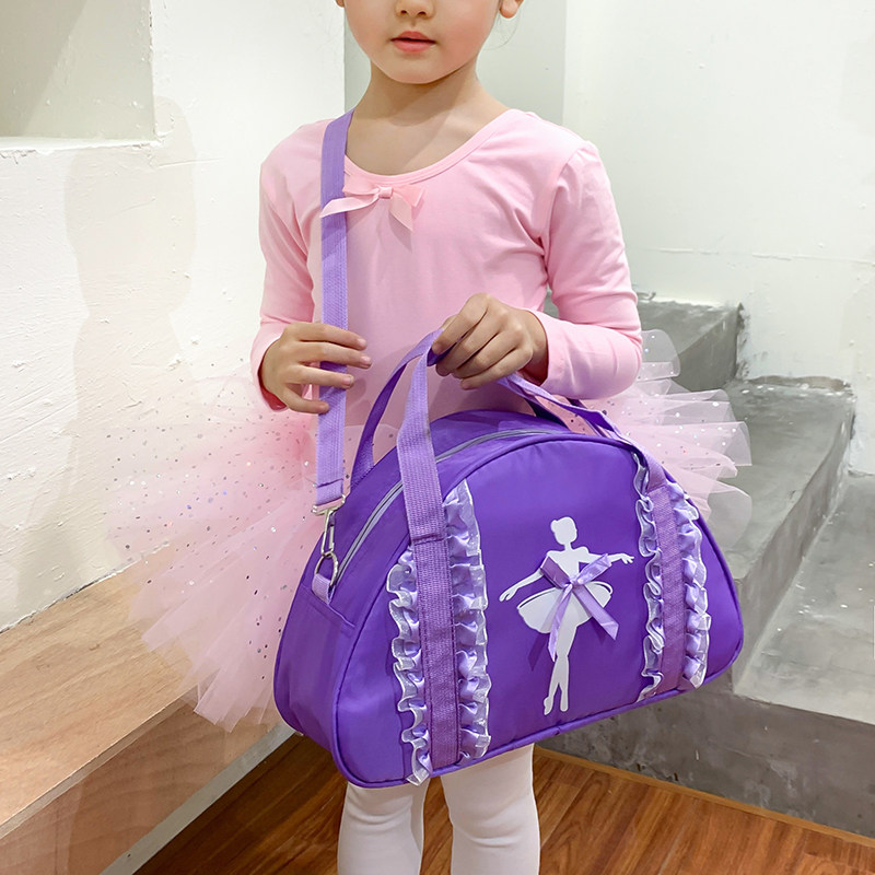 New children's dance bag shoulder dance bag children's dance backpack single shoulder princess ballet dance bag 02 models