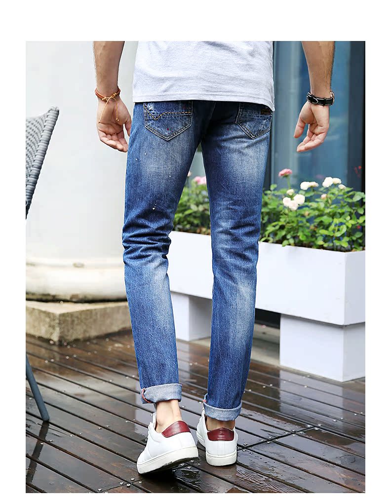 Jeans pour jeunesse coupe droite SOUREPOSE en coton pour été - Ref 1462590 Image 24