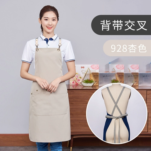 Пользовательский фартук x -belt для отрегулирования Canvas Fashion Cotton Kotchen Kitchen Milk Tea Shop официант по талии вокруг талии