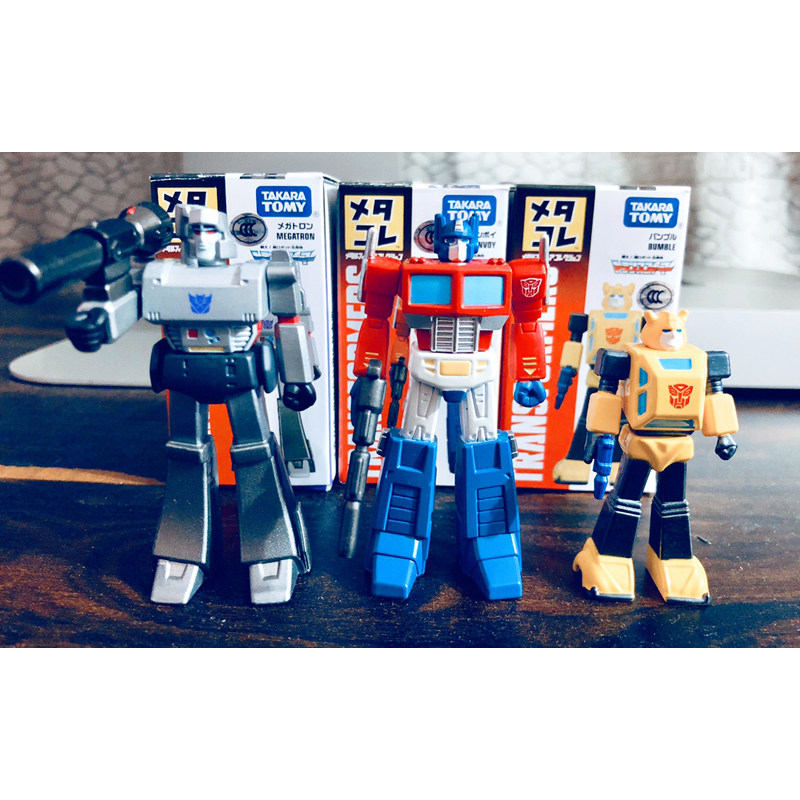 TOMY Domeka Transformers G1 Optimus Prime Alloy Doll Doll Handmade Small Model Bumblebee Shock Sky