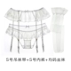 Châu Âu và Hoa Kỳ kích thước lớn phù hợp với garter trắng ren gợi cảm đồ lót gợi cảm đồ lót garter đồ lót vớ ba bộ dây nịt bít tất ren gợi cảm