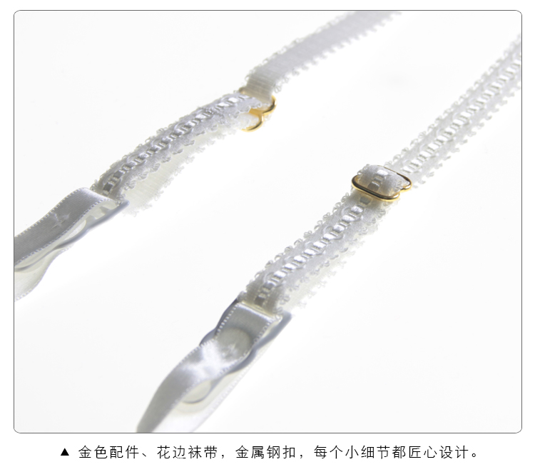 Châu Âu và Hoa Kỳ kích thước lớn phù hợp với garter trắng ren gợi cảm đồ lót gợi cảm đồ lót garter đồ lót vớ ba bộ quần vớ ren dài có nịt