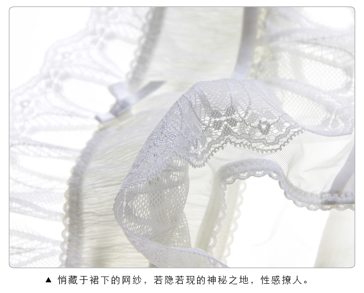 Châu Âu và Hoa Kỳ kích thước lớn phù hợp với garter trắng ren gợi cảm đồ lót gợi cảm đồ lót garter đồ lót vớ ba bộ quần vớ ren dài có nịt