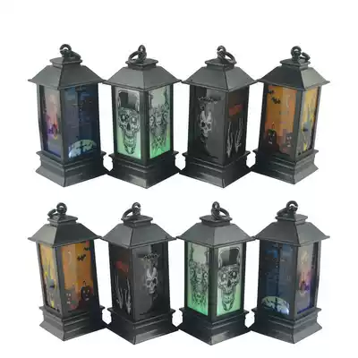 Halloween scene decoration decoration lamps and lanterns LED color luminous Ghost festival lanterns hanging lights Bar KTV decoration set