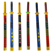 Green Dragon Sword Children Toy Treasure Sword Boy Wood Bamboo Plastic Knife Sword Performance Plastic Simulation Wood Sword Martial Art Knife