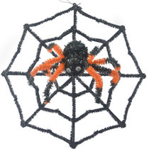 Halloween Decorative spider web simulation Spider haunted house bar shopping mall scenic props ghost festival Spider horror spider