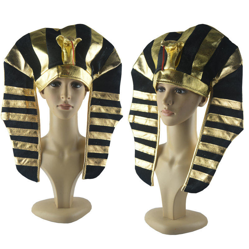 Halloween ball show props ball hat Egyptian hair old hat party headwear COS Egyptian pharaoh hat
