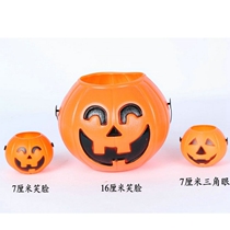Five baby fight for Halloween supplies bar KTV decoration props pumpkin decoration plastic pumpkin jar candy jar