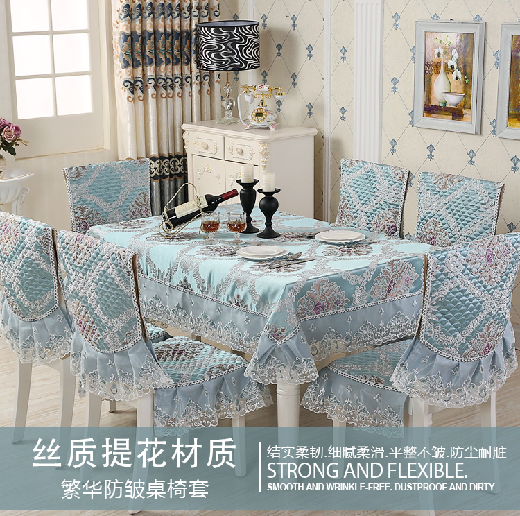 Bảng vải ghế đệm ghế phù hợp với áo khoác che nhà khăn trải bàn bàn cà phê hình chữ nhật vải bông châu Âu hiện đại - Khăn trải bàn khăn trải bàn hội nghị