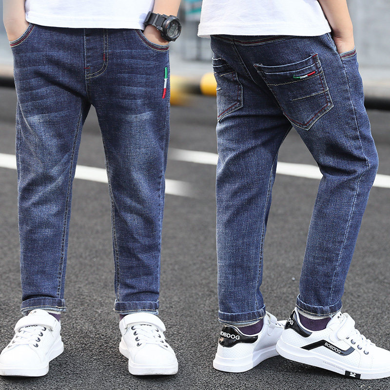 Boy Clothing Boy Jeans Spring Autumn Style Handsome Children Pants 2022 Spring Dress CUHK Children Long Pants Trendy Casual Pants