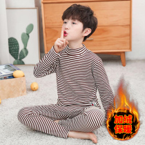 Childrens clothing boys pajamas childrens underwear set autumn and winter models