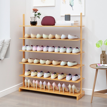 Shoe rack special multi-layer simple dustproof household economical assembly storage door small shoe cabinet solid wood space