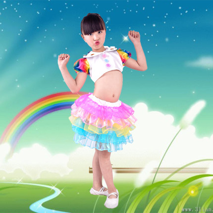 小荷风采舞台服 让眼睛休息一下 舞蹈演出服 儿