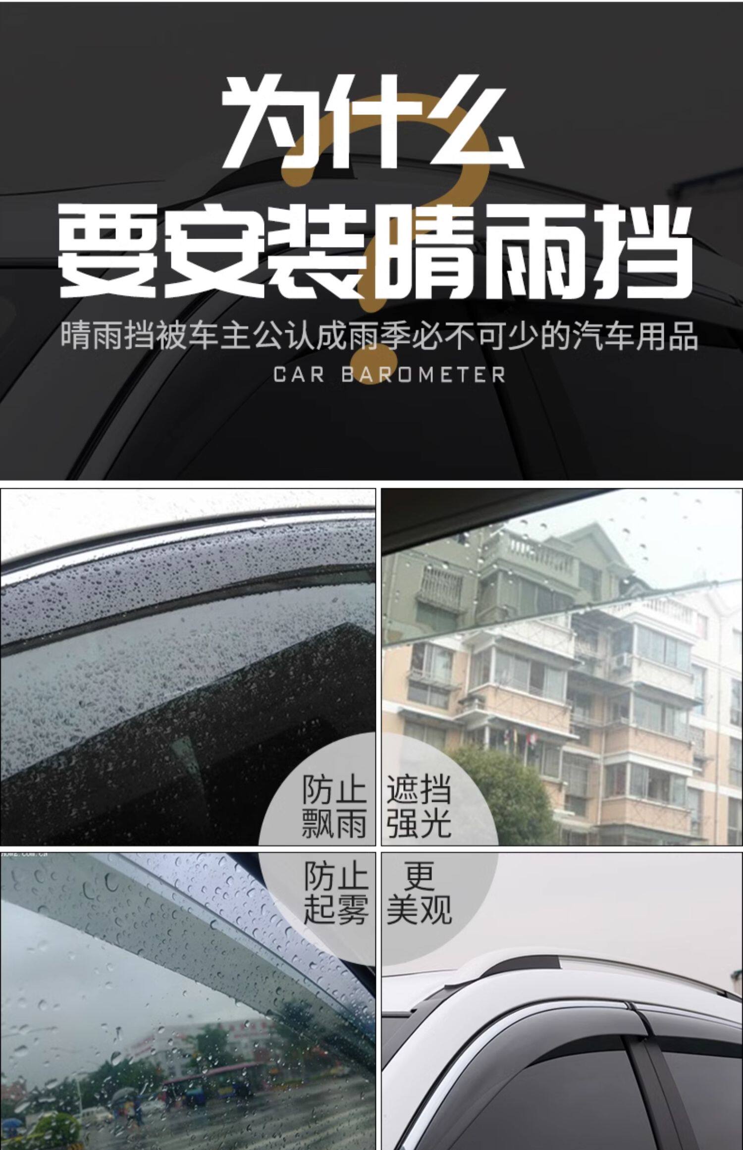 Ford Edge Window Deflectors for 2019 Edge & ST Models - Product image 8