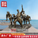 Fiberglass Red Army sculpture imitation copper figure sculpture customized ຂະຫນາດໃຫຍ່ Red Army relief portrait ຮູບປັ້ນປະຊາຊົນນອກ