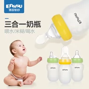 Sakura Shu em bé dán chai gạo ba trong một mềm đầu cho ăn thìa đùn silicone Thực phẩm bổ sung muỗng ăn mì - Thức ăn-chai và các mặt hàng tương đối