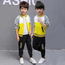 Kindergarten garden clothes Autumn school uniforms Spring and autumn new spring and autumn mens and womens sports suits Childrens custom