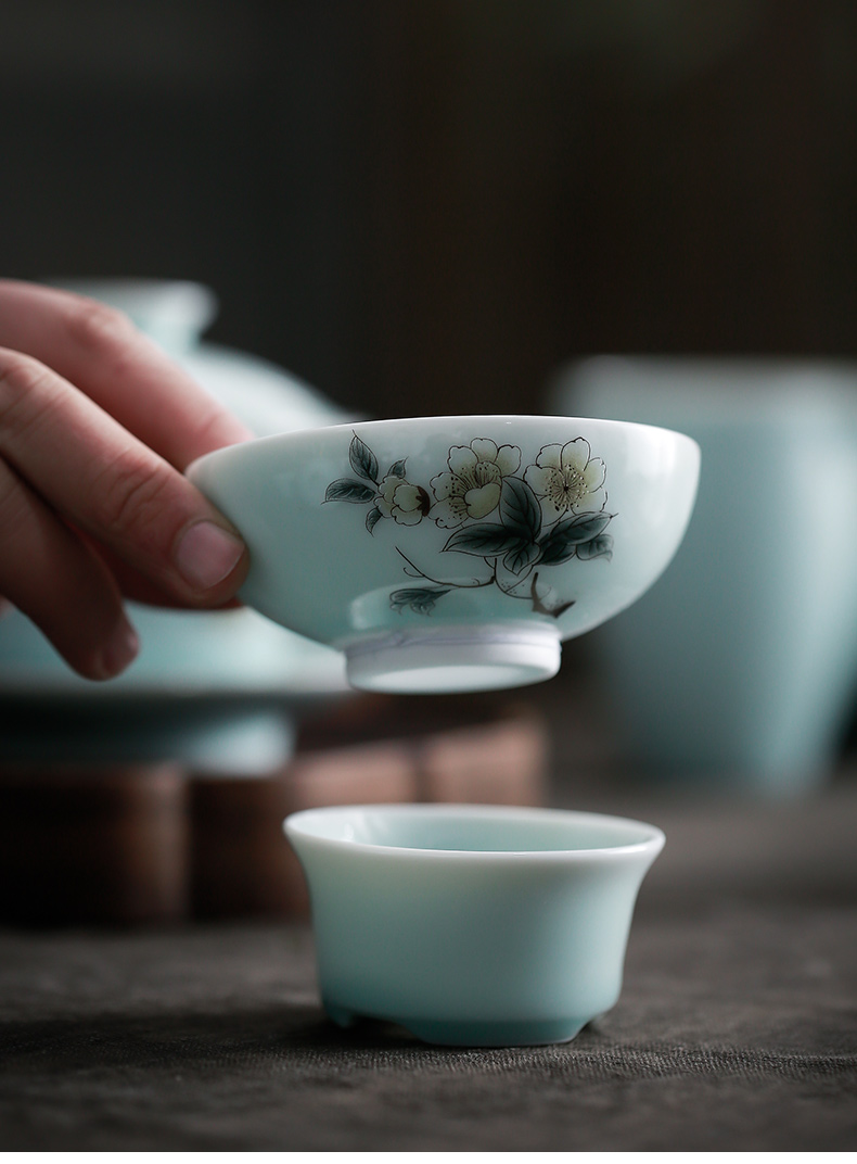 Celadon fuels the kung fu tea sets the teapot big household jingdezhen ceramic tea sets tea tea cups