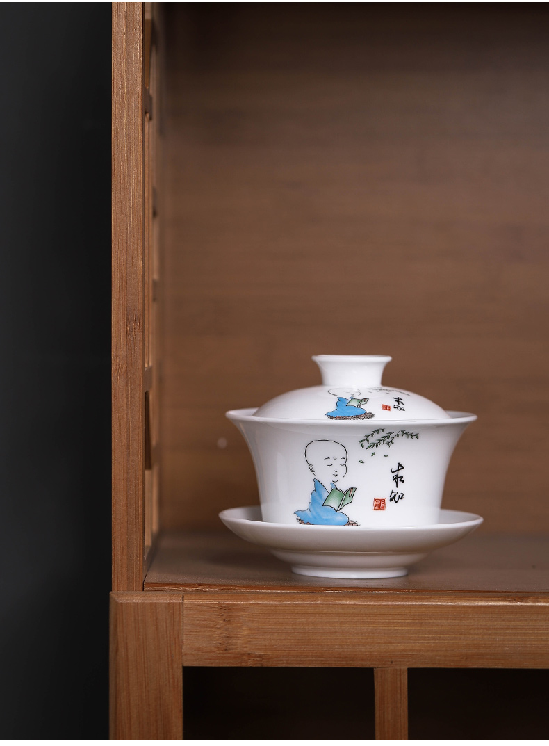 White porcelain tureen ceramic cups three tureen single oversized kung fu bowl is home to the bowl