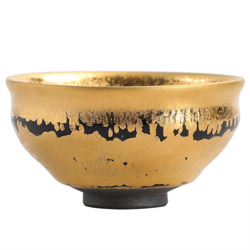 Zeng, Guangxu hand made beam type yellow marigold kung fu masters cup tea cups sample tea cup TaoTie tire personal tea cup