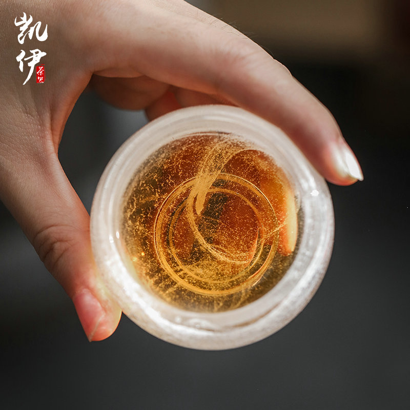 Lead - free crystal glass cup masters cup upset sample tea cup large jade porcelain cup suit kung fu tea set