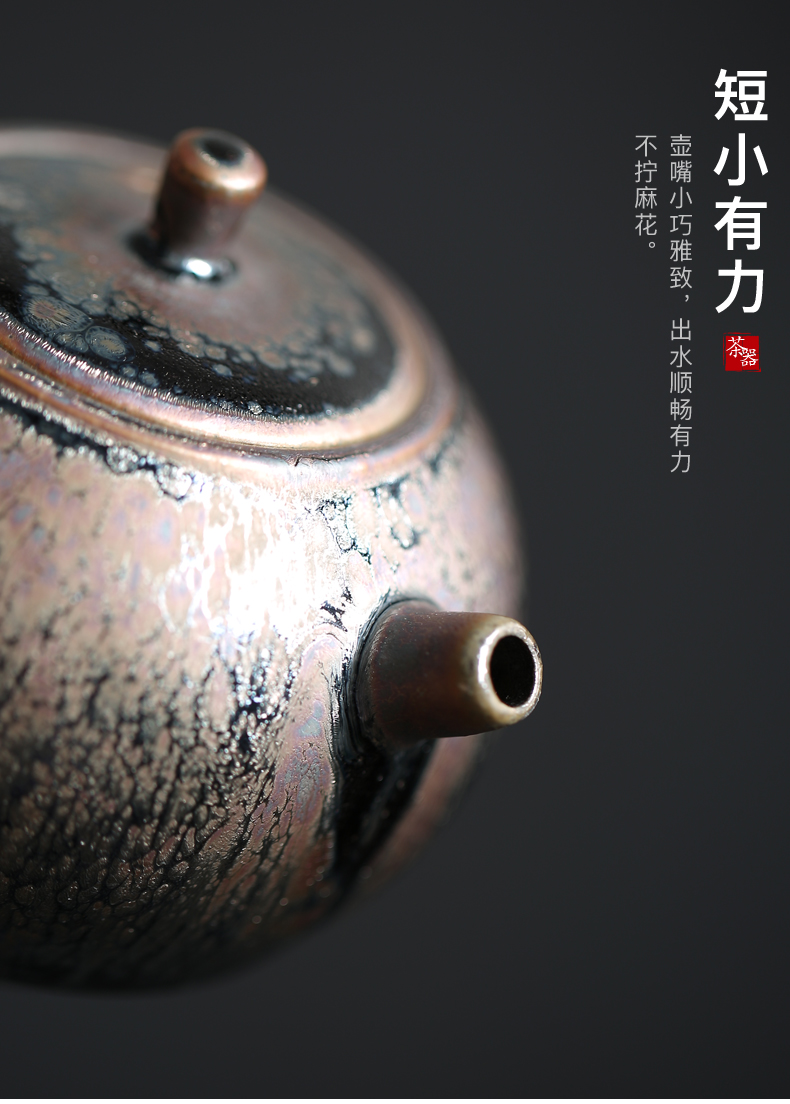 Kate/Zeng Guangxu manual temmoku up built the teapot lamp that kung fu xi shi pot teapot ceramic teapot