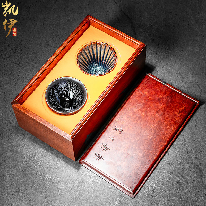 Gao Shaoxiong built lamp box for a cup of tea cup masters cup up tire iron ceramic sample tea cup, cup of kung fu tea cups