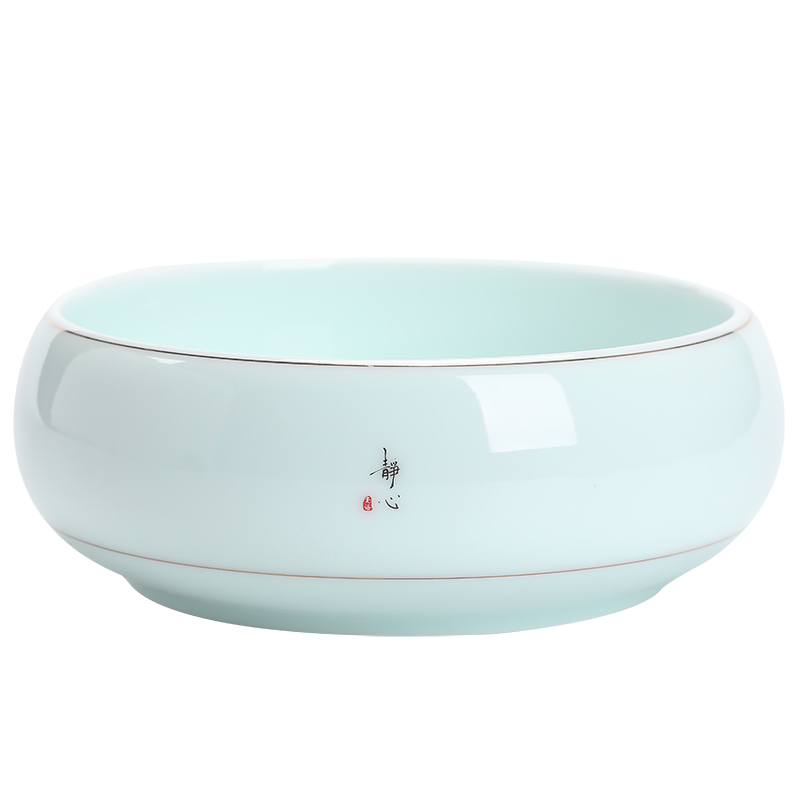 Kaolin white porcelain tea wash to kung fu tea tea accessories cup for wash writing brush washer wash tea ceramic large tea