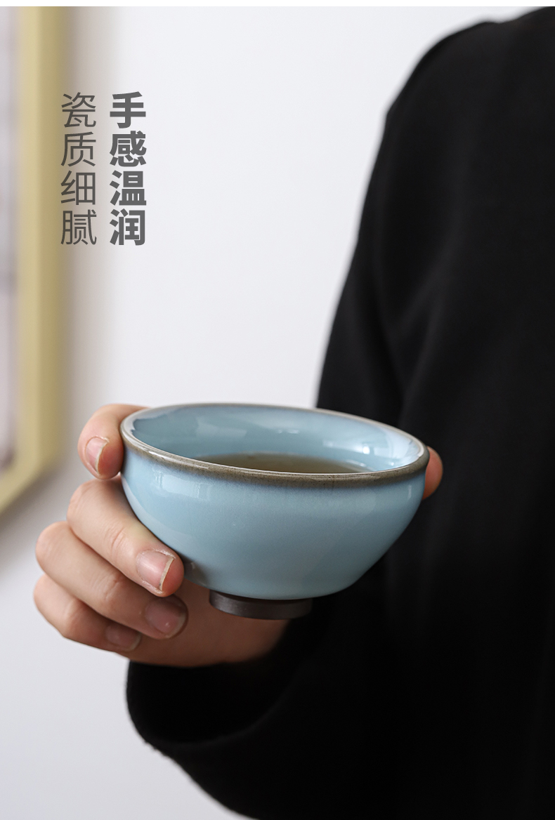Patrick ho chi - ping master hand your up for a disk can raise zen cup your porcelain single glass ceramic individual sample tea cup bowl