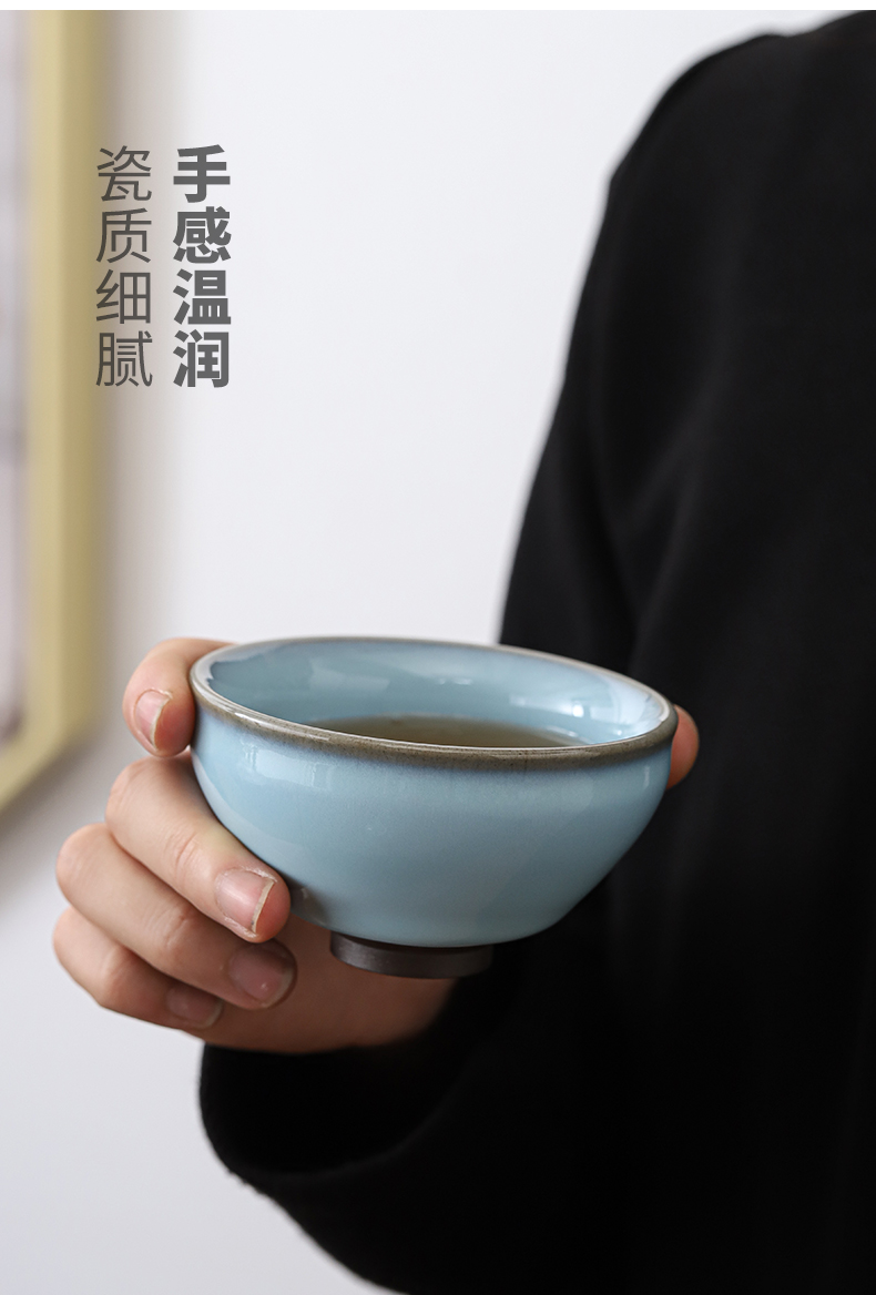 Patrick ho chi - ping master hand your up for a disk can raise zen cup your porcelain single glass ceramic individual sample tea cup bowl