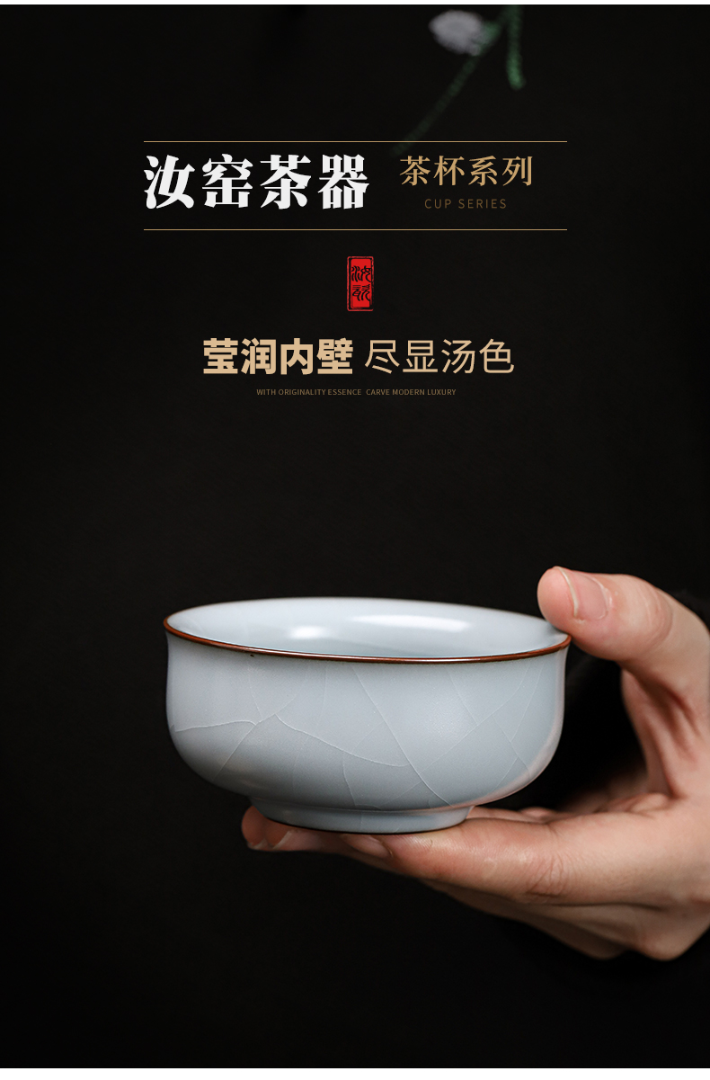 Light to read the manual kung fu tea cups porcelain tea set master single glass ceramic large individual sample tea cup bowl