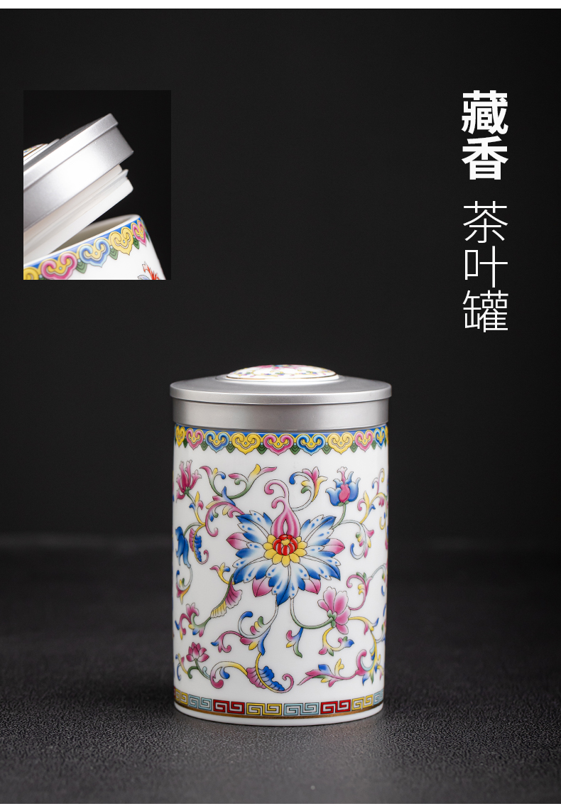 Colored enamel coppering. As silver cup tea set jingdezhen ceramic kung fu tea tea set silver tureen silver cup