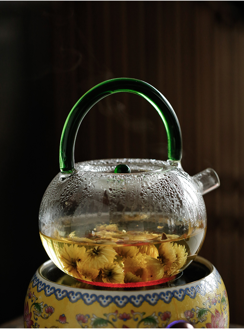 TaoLu glass kettle boil tea machine to filter the teapot high temperature iron girder pot of kung fu tea pot