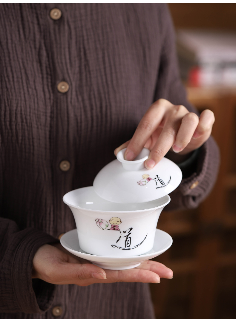 White porcelain tureen ceramic cups three tureen single oversized kung fu bowl is home to the bowl