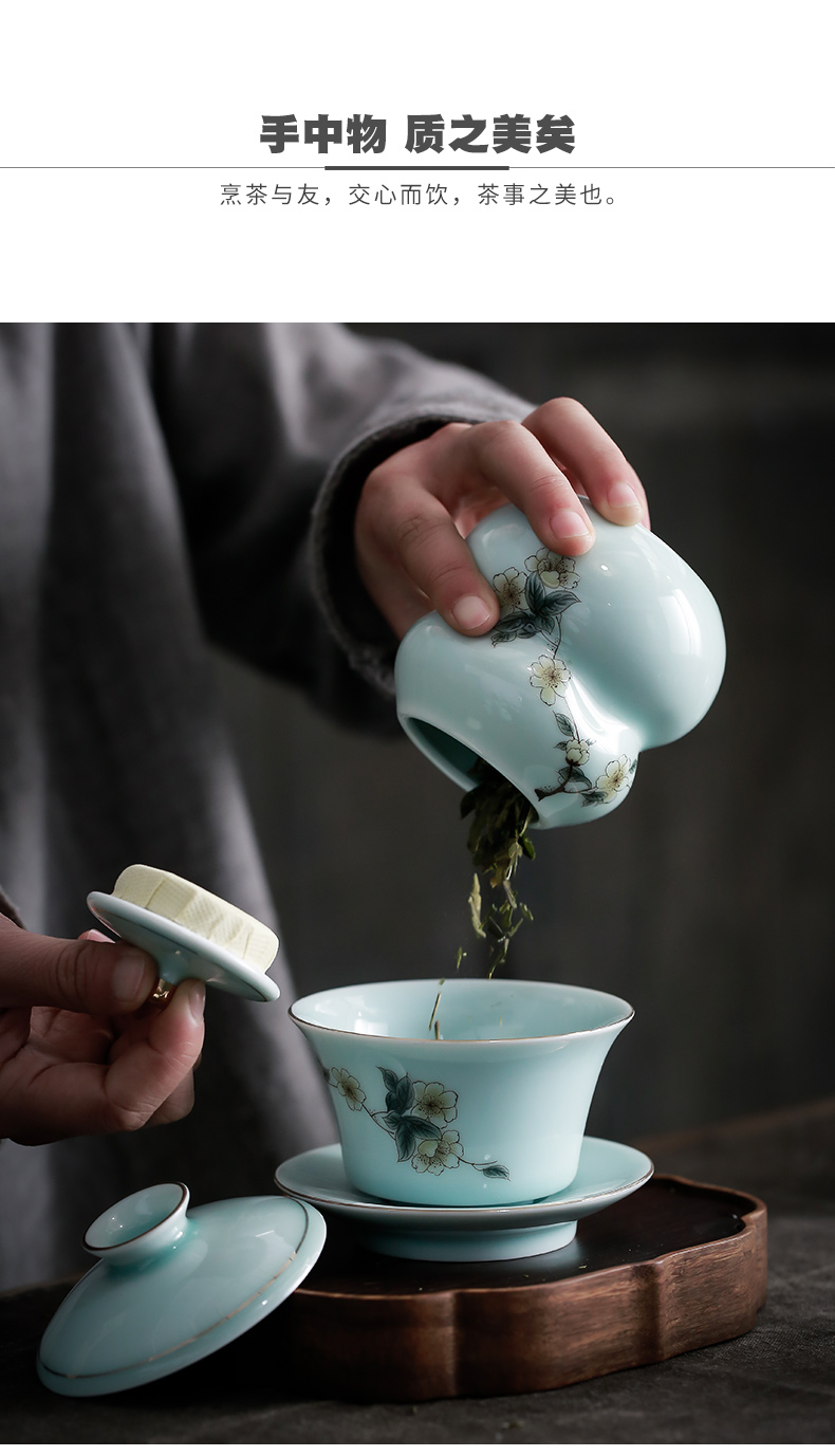 Celadon fuels the kung fu tea sets the teapot big household jingdezhen ceramic tea sets tea tea cups