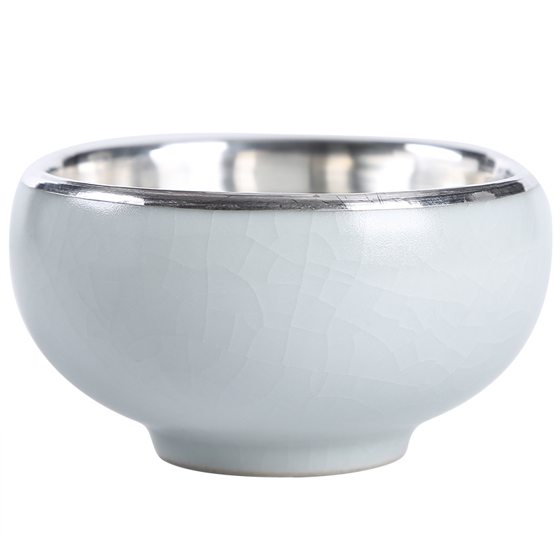 Your up 999 silvering on sample tea cup kunfu tea cups tea cup tea cup of jingdezhen ceramic silver cup