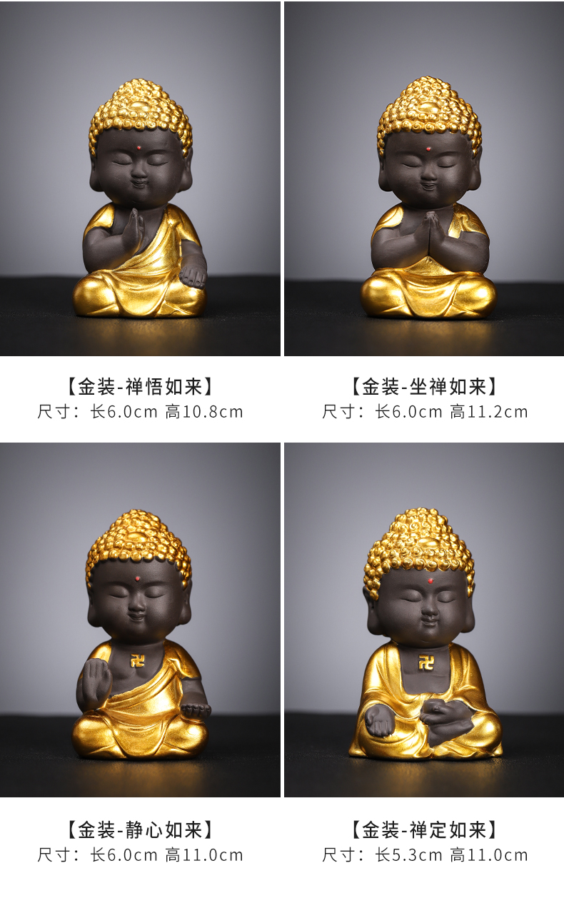 Undressed ore purple sand tea pet paint Buddha furnishing articles can play a ceramic tea set tea sets tea tea accessories home furnishing articles