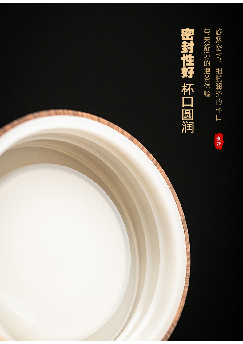Colored enamel coppering. As silver court wind warm heart cup of jingdezhen ceramic tea cup silver cup vacuum cup warm hand