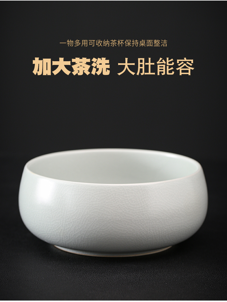 Holly your up kung fu tea sets three cups to tureen whole household jingdezhen ceramic ice crack glaze manually