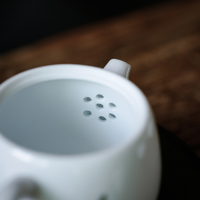 Kate white marble fat white porcelain teapot ceramic ink in the kung fu tea set the teapot item teapot
