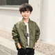 Jacket 2018 Autumn / Winter Outfits New Clip trẻ em bông Medium Big Kids Jacket Quần áo Boys Fat Boy bóng chày ăn mặc trẻ em ẩm dày.