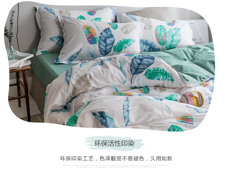 Nam cực cotton bốn mảnh tấm bông quilt cover sinh viên duy nhất ba mảnh đôi 4 bộ bộ đồ giường