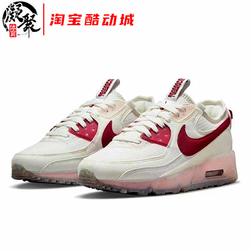 Nike Air Max 90 Terrascape Beige Pomegranate Sports Running Shoes DC9450-001-100
