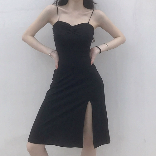 Весеннее платье, сексуальное платье-комбинация, жилет, длинная юбка, средней длины, яркий броский стиль