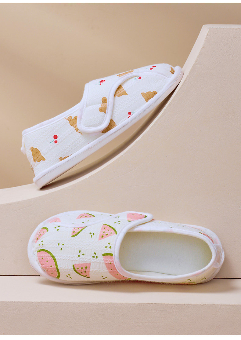 Postpartum Shoes with Covered Heels, All-Season Style, Soft-Soled, Non-Slip, for Pregnant Women, Autumn, Postpartum, Thick-Soled, Summer Thin Cotton — 22