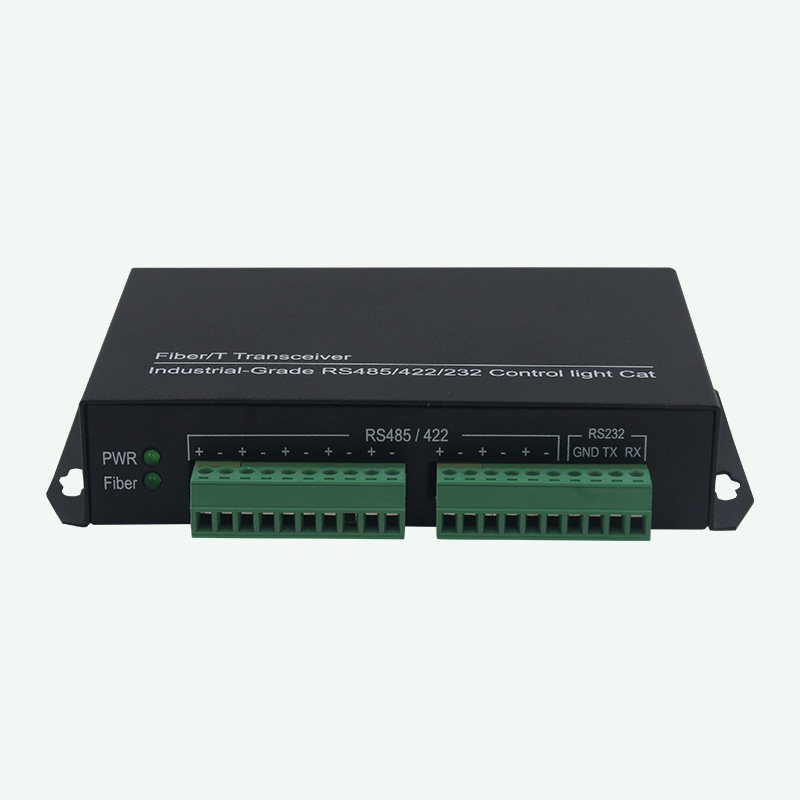 2-way 4-way RS485 bi-directional data optical end machine 485 optical Cat fiber transceiver Bi-directional 422 fiber extender