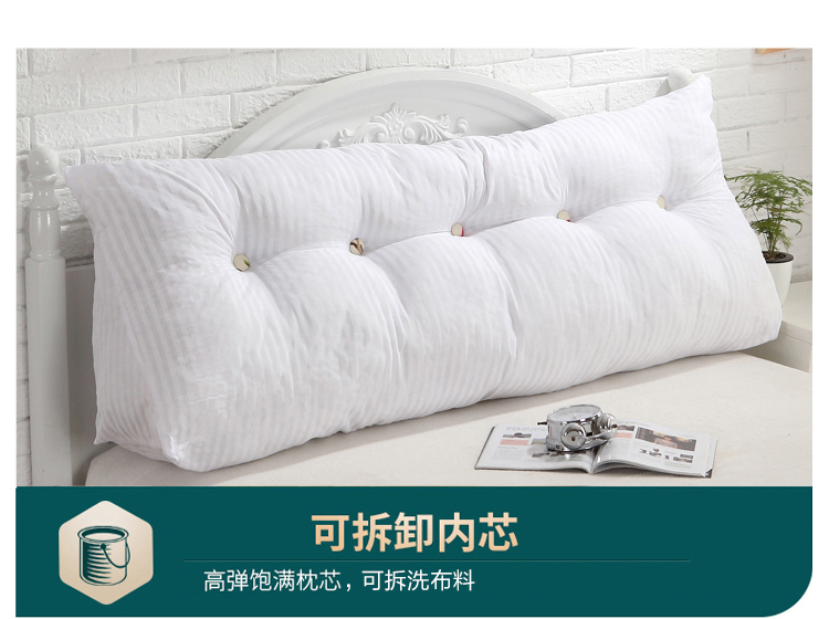 Đầu giường đệm sofa tam giác gối đôi phòng ngủ lớn trở lại túi mềm gối gối mùa thu mùa xuân và nửa mùa hè nằm gối - Trở lại đệm / Bolsters gối chăn 2 trong 1