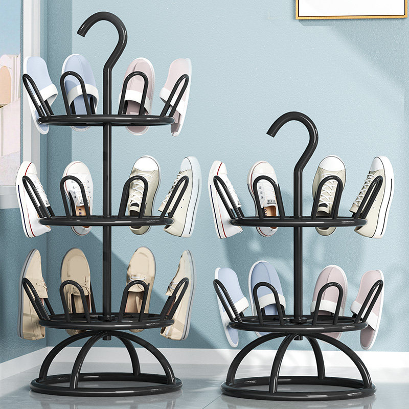 Sandshoe Shelf Drying Shoe Rack Sunning Shoes Airing Shoes Outdoor Balcony Home Hanging Shoes Floor Slippers Rotating Racks-Taobao