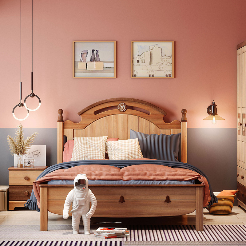 Solid wood Children's beds Boys Single beds 1 5 m KAN About small families Type of boys Bed Teenagers Beds 1 2 m Boys Bed